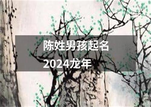 陈姓男孩起名2024龙年