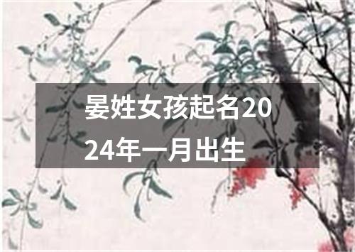 晏姓女孩起名2024年一月出生