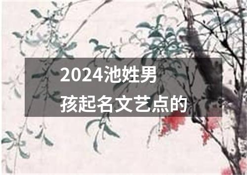 2024池姓男孩起名文艺点的