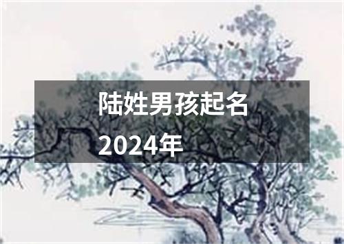 陆姓男孩起名2024年