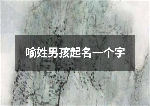 喻姓男孩起名一个字