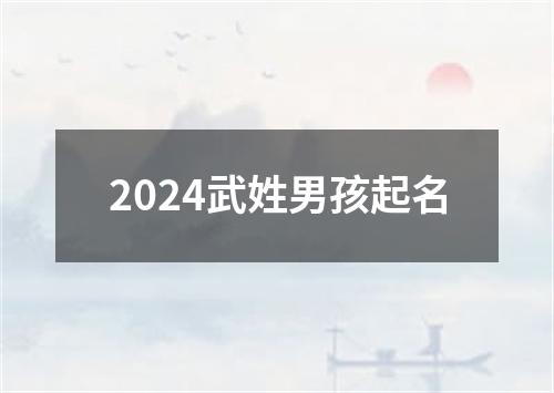 2024武姓男孩起名