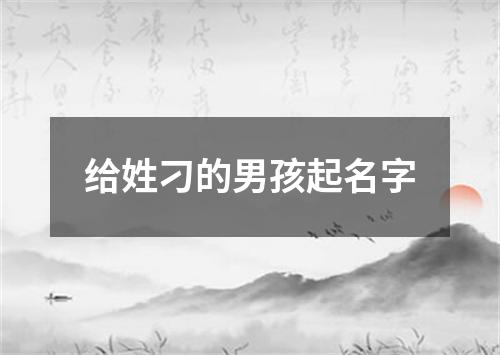 给姓刁的男孩起名字