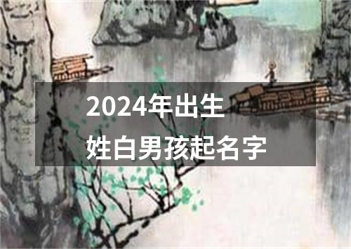 2024年出生姓白男孩起名字