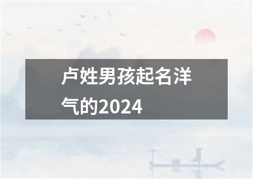 卢姓男孩起名洋气的2024