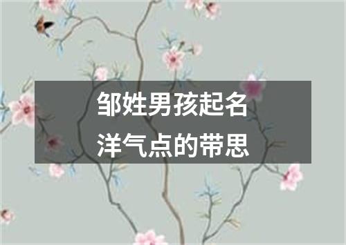 邹姓男孩起名洋气点的带思