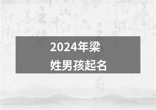 2024年梁姓男孩起名