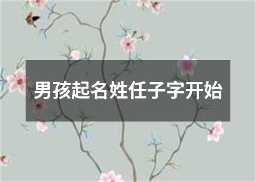 男孩起名姓任子字开始