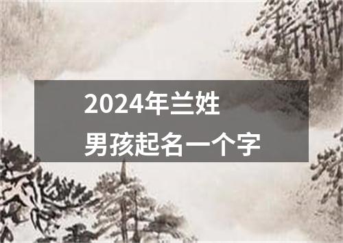 2024年兰姓男孩起名一个字