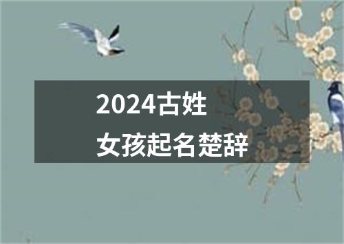 2024古姓女孩起名楚辞