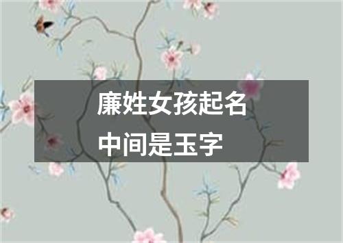 廉姓女孩起名中间是玉字