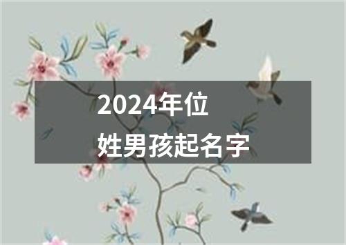 2024年位姓男孩起名字