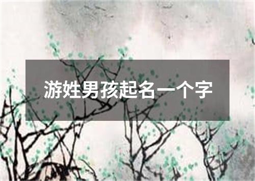 游姓男孩起名一个字