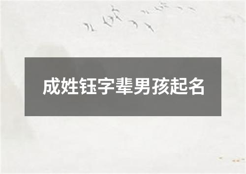 成姓钰字辈男孩起名