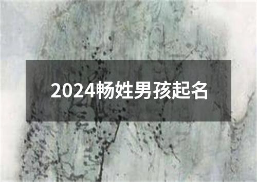 2024畅姓男孩起名