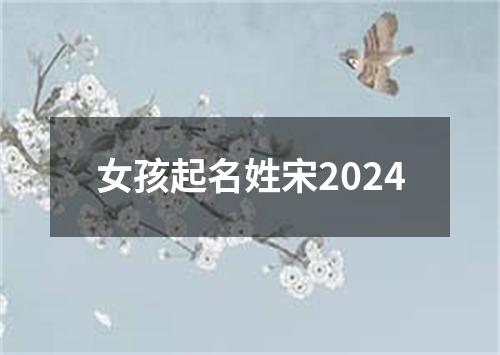 女孩起名姓宋2024