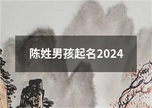 陈姓男孩起名2024