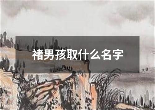 褚男孩取什么名字