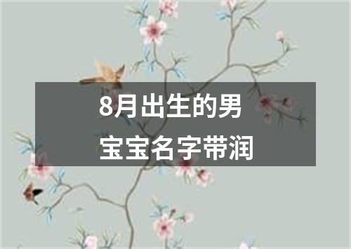 8月出生的男宝宝名字带润