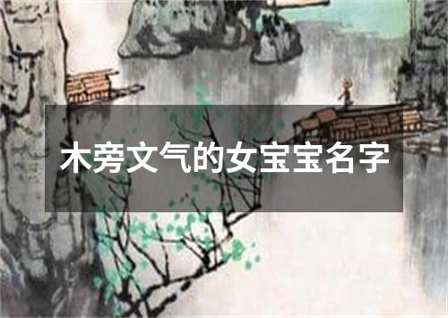 木旁文气的女宝宝名字