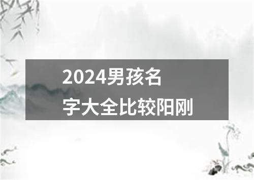 2024男孩名字大全比较阳刚