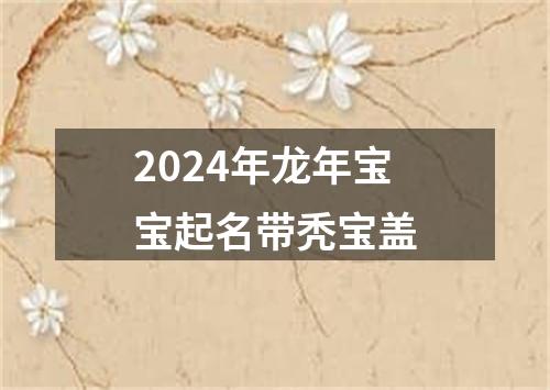 2024年龙年宝宝起名带秃宝盖