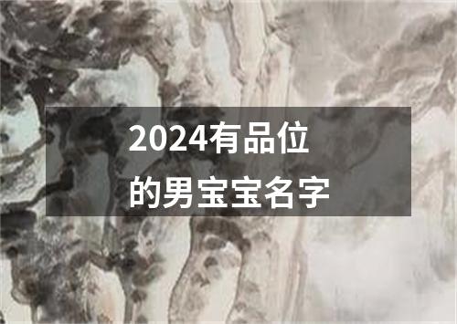 2024有品位的男宝宝名字