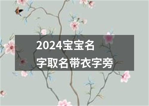 2024宝宝名字取名带衣字旁