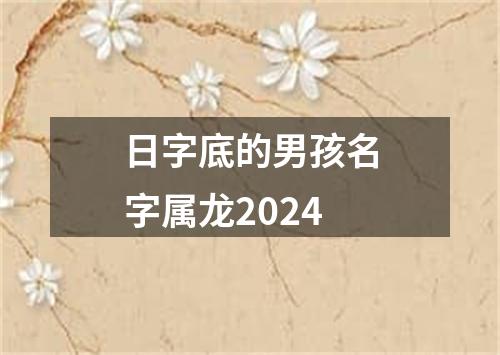 日字底的男孩名字属龙2024