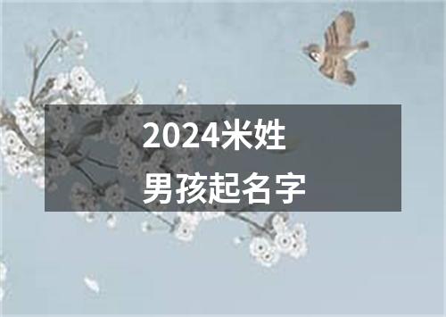 2024米姓男孩起名字