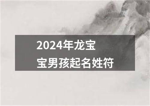 2024年龙宝宝男孩起名姓符