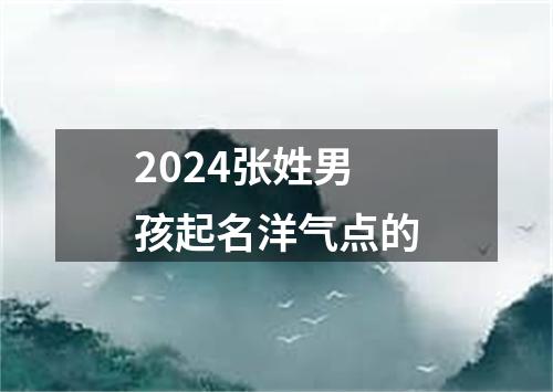 2024张姓男孩起名洋气点的