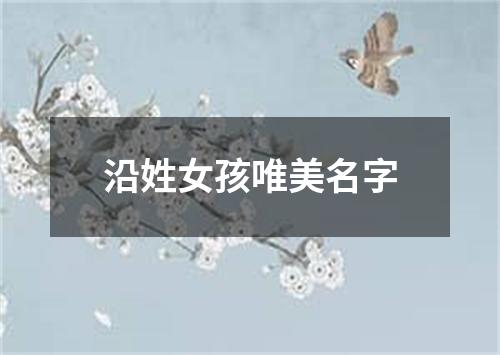 沿姓女孩唯美名字