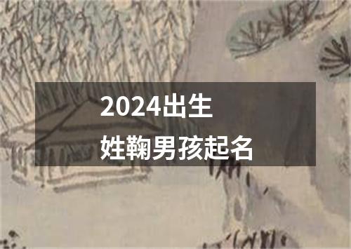 2024出生姓鞠男孩起名