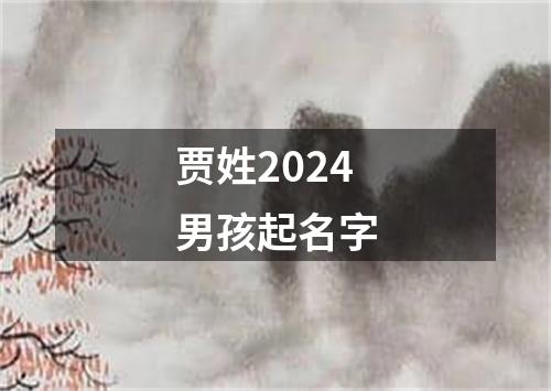 贾姓2024男孩起名字