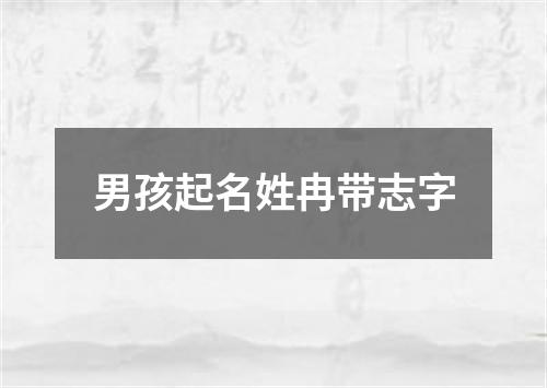 男孩起名姓冉带志字