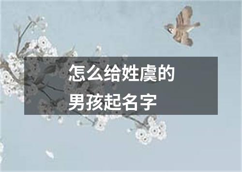 怎么给姓虞的男孩起名字