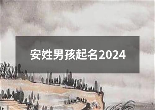 安姓男孩起名2024