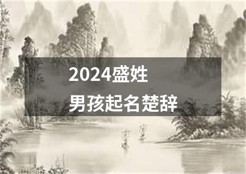 2024盛姓男孩起名楚辞