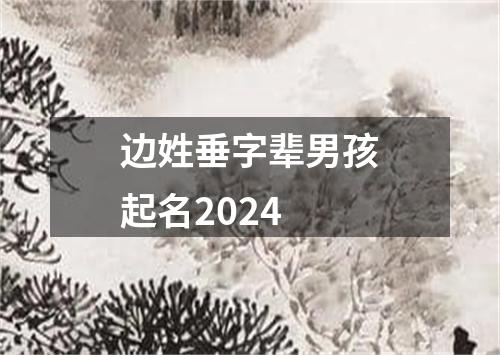 边姓垂字辈男孩起名2024