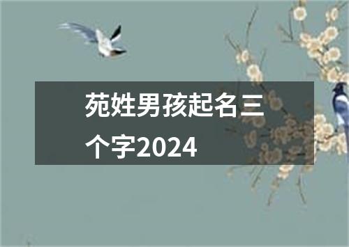 苑姓男孩起名三个字2024