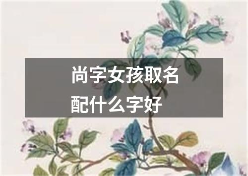 尚字女孩取名配什么字好