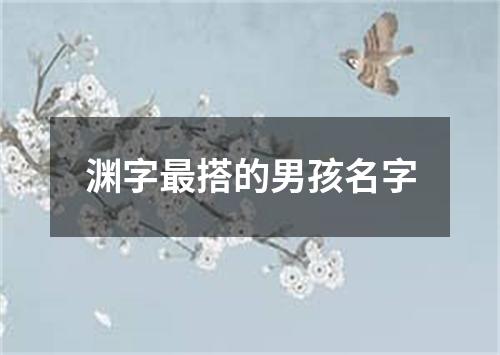 渊字最搭的男孩名字