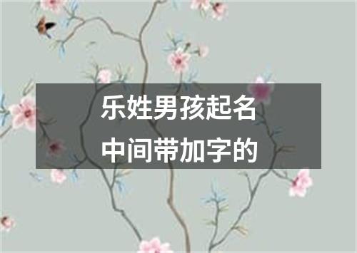 乐姓男孩起名中间带加字的