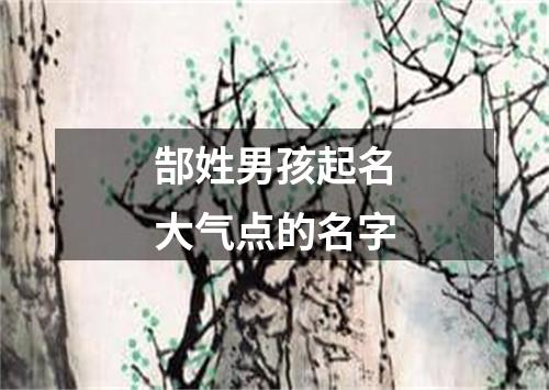 郜姓男孩起名大气点的名字