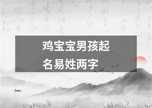 鸡宝宝男孩起名易姓两字