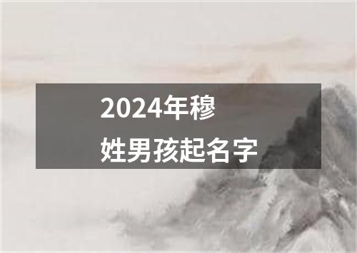 2024年穆姓男孩起名字