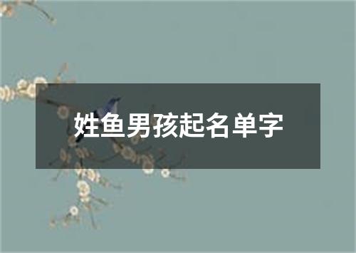 姓鱼男孩起名单字