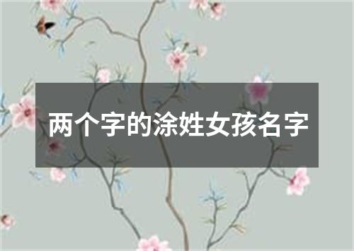 两个字的涂姓女孩名字