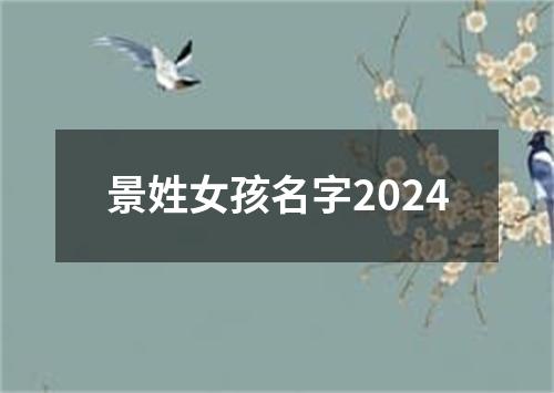 景姓女孩名字2024